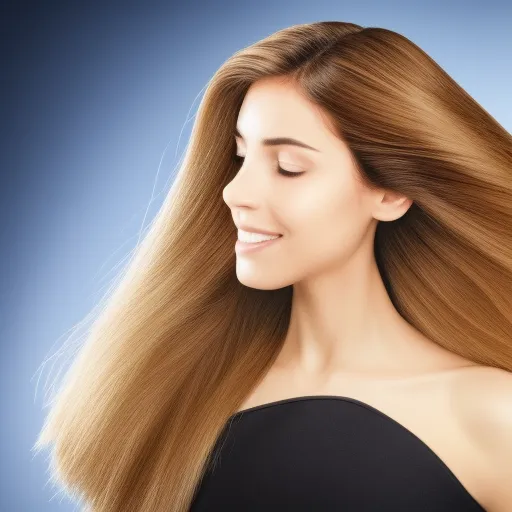 

A close-up image of a woman's hair with a healthy shine, showing the results of using Yves Rocher hair care products.