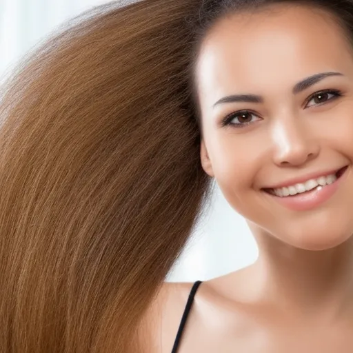 

A close-up image of a woman's head with healthy, full hair, demonstrating the benefits of hair care for preventing hair loss.