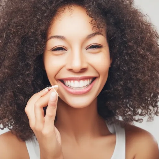 

A close-up of a woman's curly hair, with a natural product in her hand, highlighting the importance of using natural products for hair care.