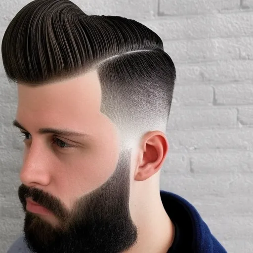 

A man with a modern, stylish haircut, looking confident and fashionable.